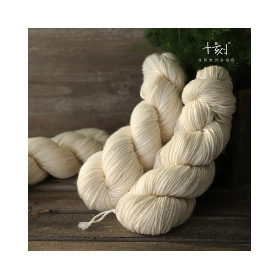 2024 Best Deals on 4 Strand 100% Worsted Wool Germ Yarn Chunky Mercerised Crochet Yarns