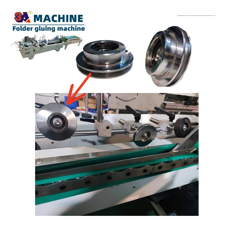Automatic  Box Folding Gluing Machine accessories Box pasting machine Press pulley of pasting machine folder gluer  spare parts
