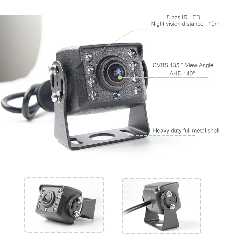 140 Degree Backup Rotation HD Mini Fish Eye Car Camera for Car Parking