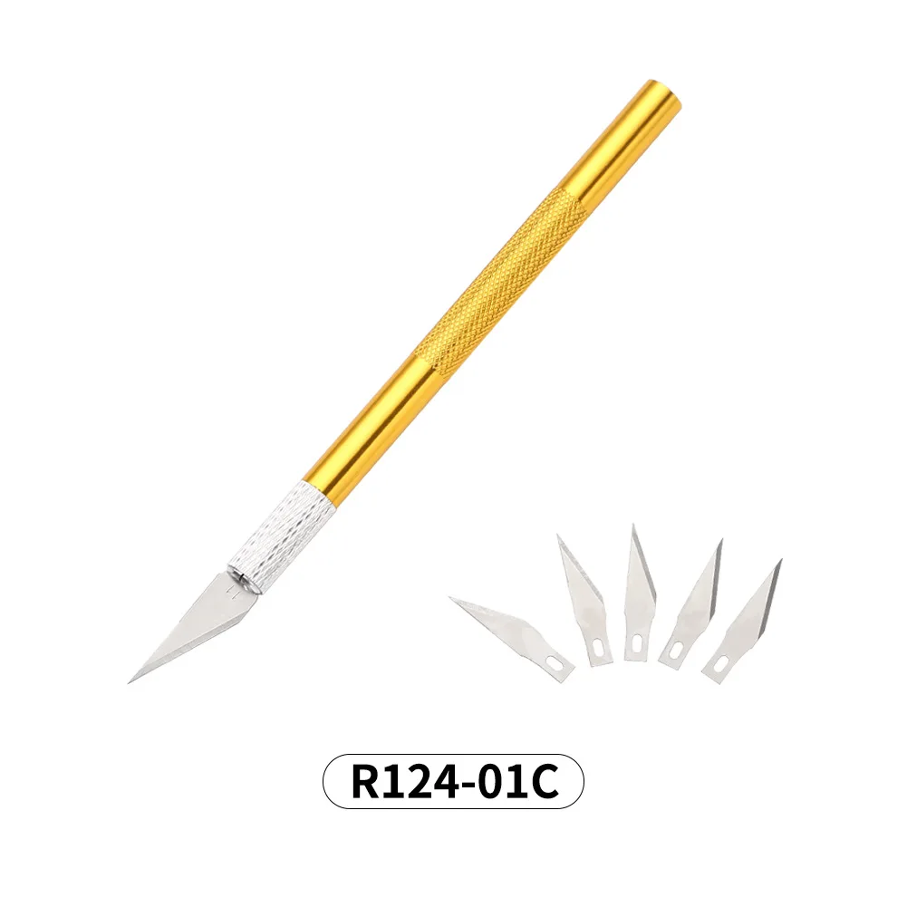 2022 Professional 6 In 1 Nail blades Engraving craft slices Nail accessories knife 3D Nail art acrylic cutting tool For Manicure