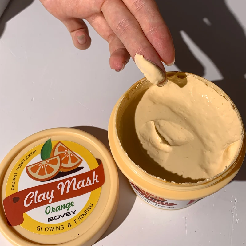 Маска для лица с оранжевой глиной