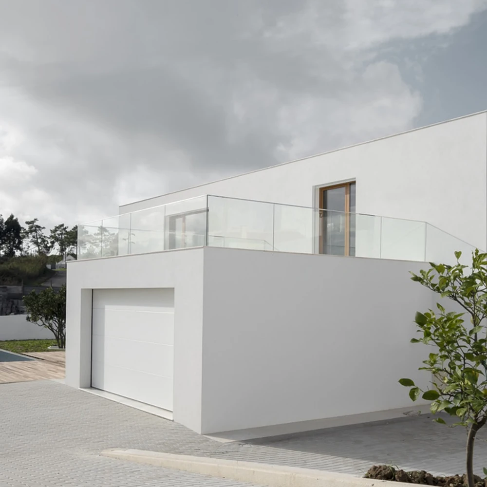 Exterior Glass Railings, Glass Balcony Guardrails Stair Railing Pillars Guardrail For Balcony Using