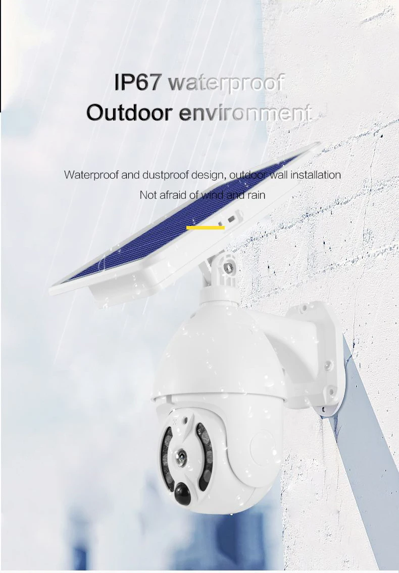 Pir Function outdoor Ptz  Wifi 2mp Wireless Two-way Audio NIGHT VISION Outdoor Waterproof 4g Solar Power Camera