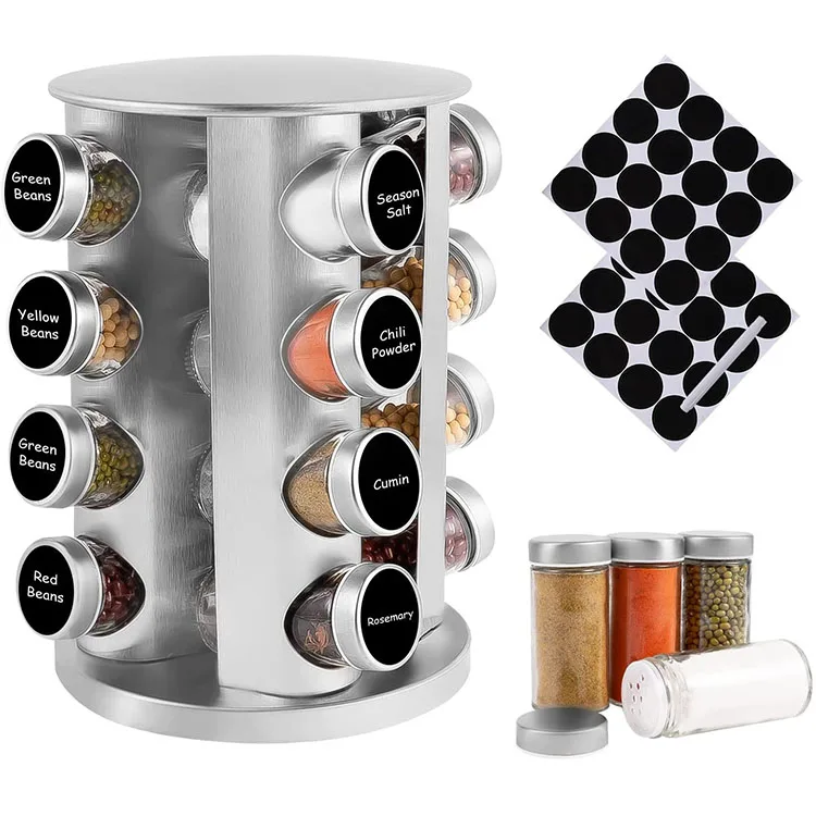 spice jar with labels condiment jars kitchen spice jars magnetic stove shelf spinning organizer indian spice container starter