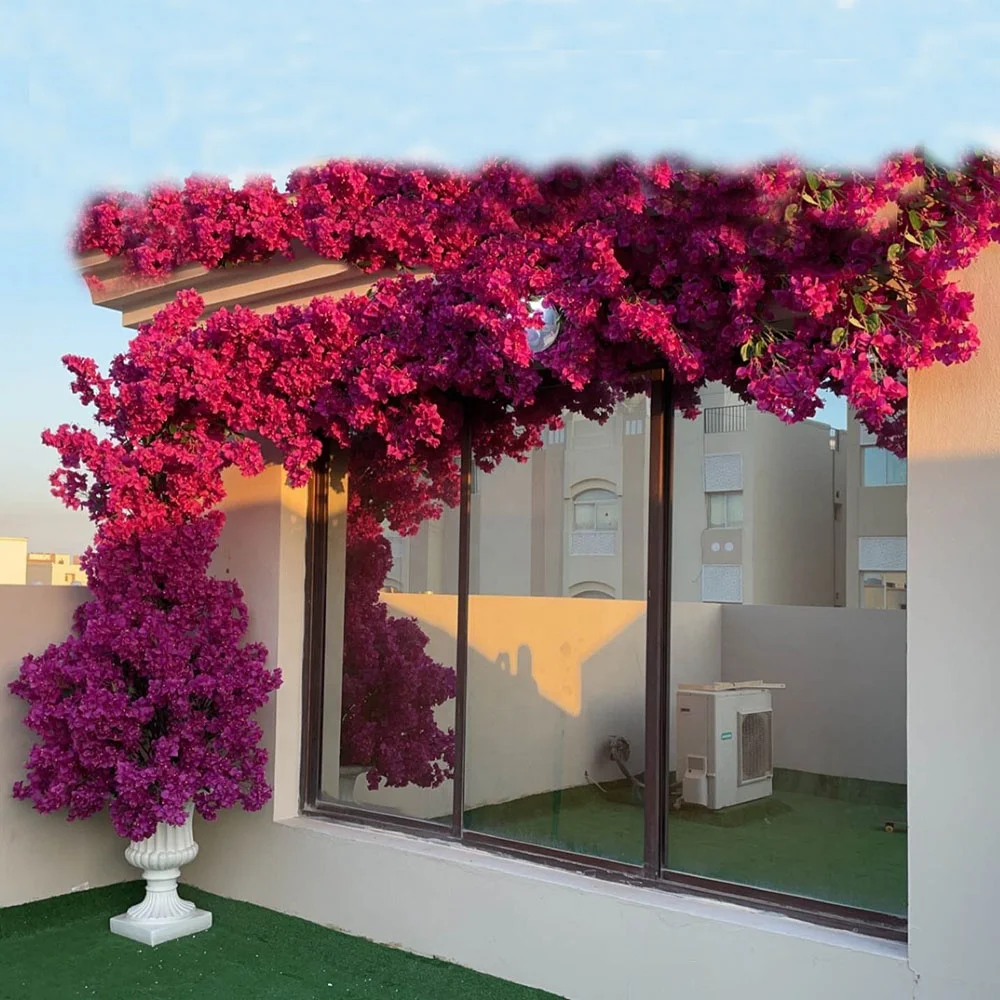 FC62001 high quality artificial silk bougainvillea flower garden wedding decoration