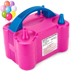 Automatic inflatable pump portable tool double-hole air Electric inflator balloon blower