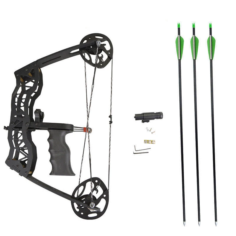 Black Hawk Mini compound pulley bow and arrow mini car fish 40 pounds with arrow sight Mini composite bow
