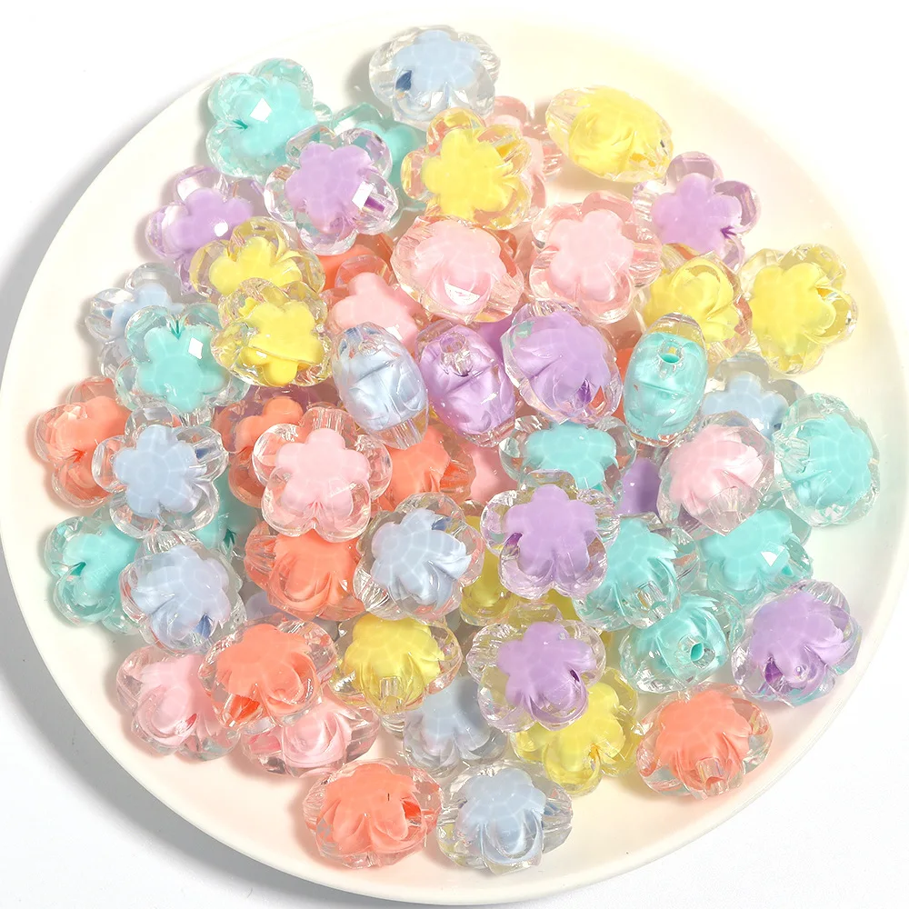 Acrylic Beads 10mm Wholesale Loose Candy love Five Pointed Star Plastic Lucite for Jewelry Making