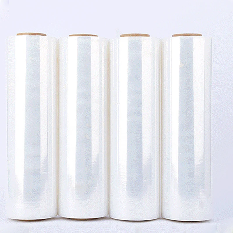 Sample Film High Flexibility Moistureproof Clear Color Roll LLDPE Stretch Film for Packaging