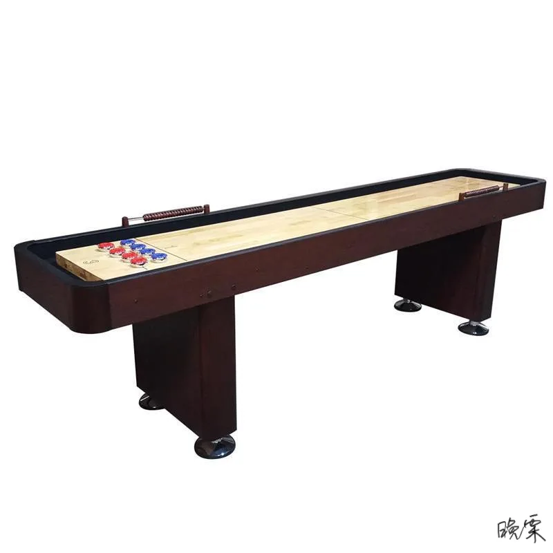 Factory custom wholesaler modern home entertainment play field 12/14/22 foot solid wood shuffle board table shuffleboard