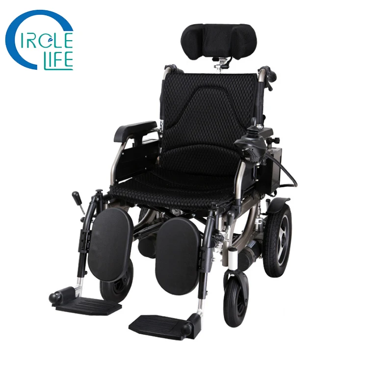 Hot sell foldable power wheelchair with motor controller and battery electric wheelchair