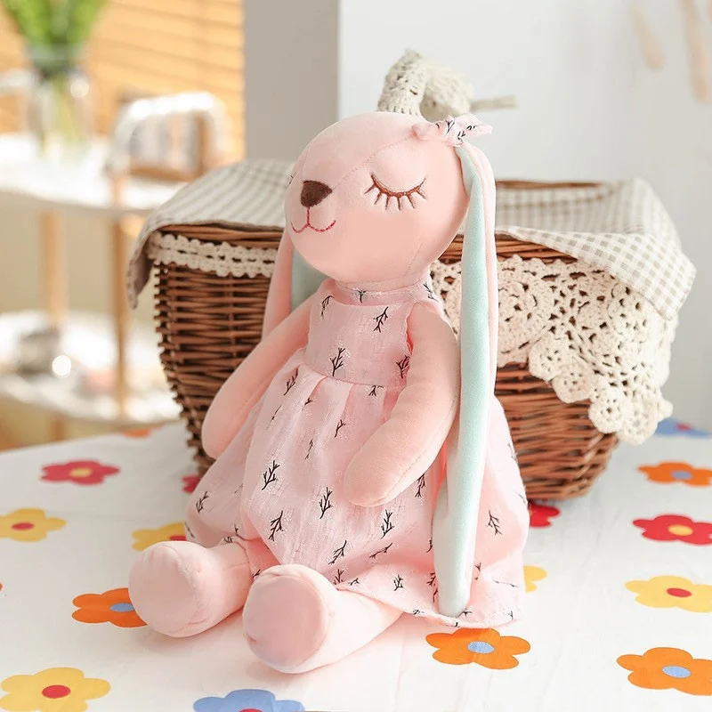 Cartoon Rabbit Sleeping doll for kids Long Ears Rabbit Toys