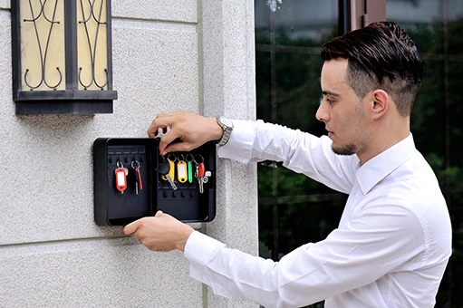 wall mount key cabinet key safe storage box with key lock