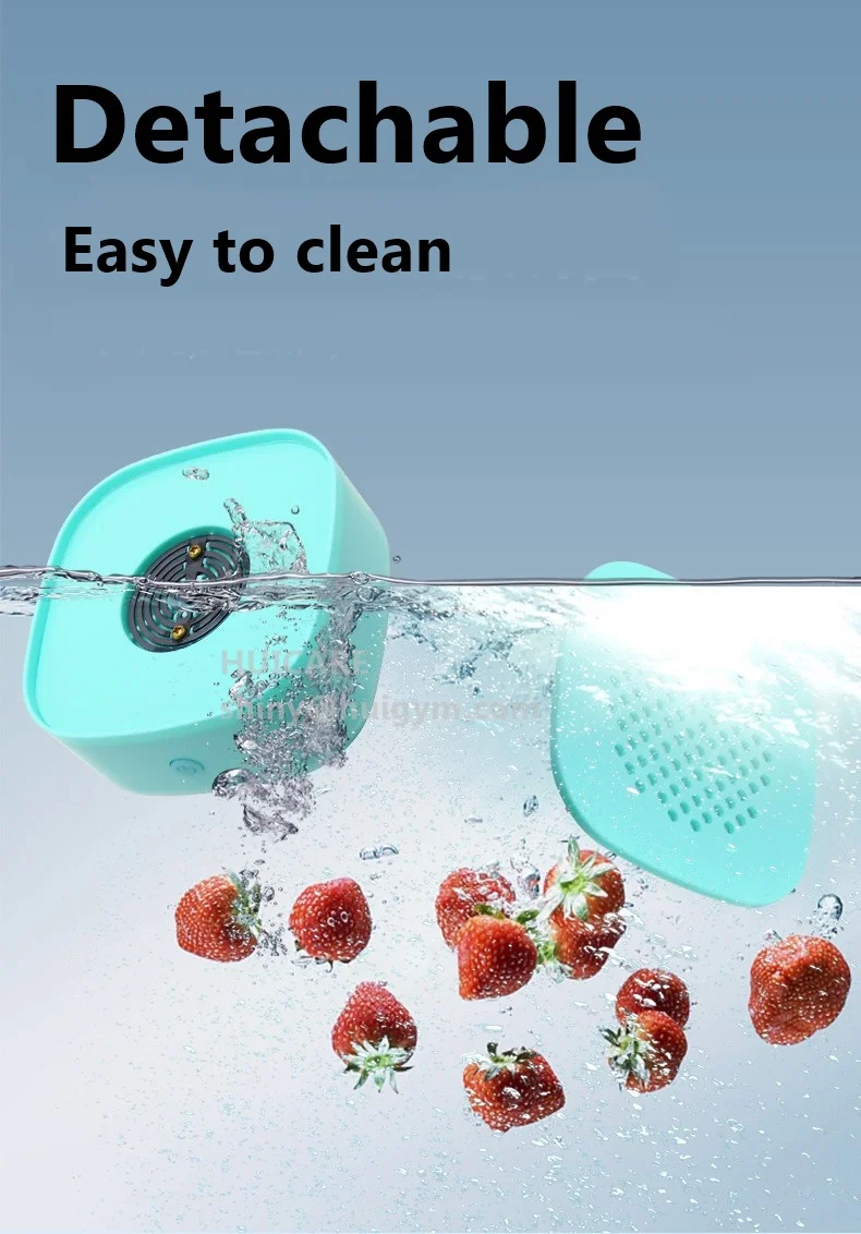 Home Kitchen Mini Smart Usb Rechargeable Wireless Water Ion Fruit Vegetable Food Cleaner Washer Purifier