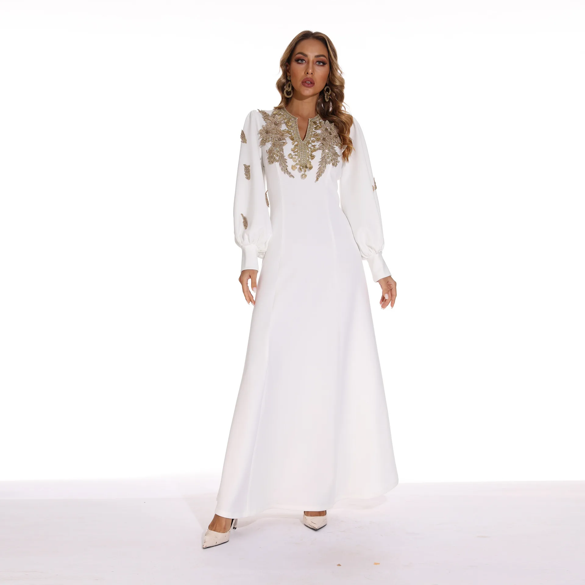 Hot Selling Two-Piece Middle East Islamic Clothing Turkey  Long Slender Dress OEM Service deira dubai abaya