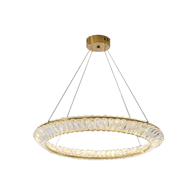 Modern light luxury crystal chandelier is suitable for living room bedroom dining room LED crystal lamp chandelier