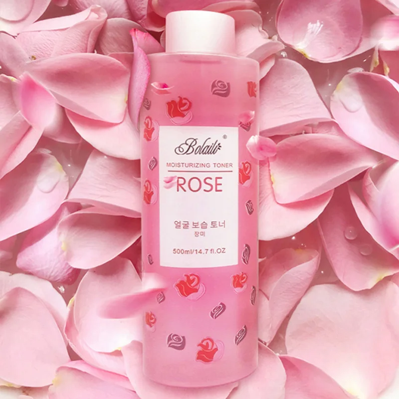 Wholesale Rose Water Toner Beauty Skin Care Face Moisturizing Hydrating Whitening Smooth Shrink Pores Skin Toner
