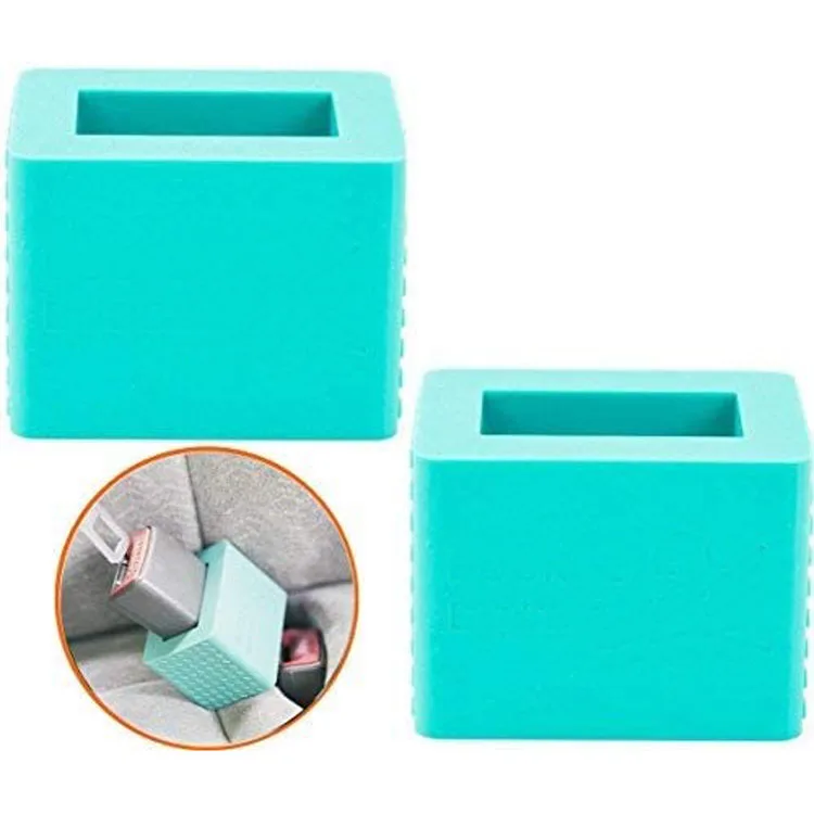 Unbreakable Soft Silicone Belt Buckle Holder Seat Belt Secure Buckle Safety Cover Lock