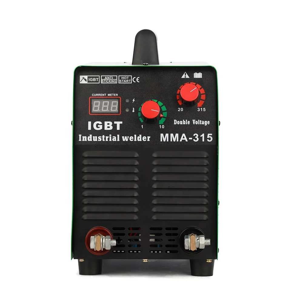 MMA315-1 сварочный аппарат с двойным напряжением 220 В 380 цена 14 кВА 315 А IGBT DC mma сварочные установки машины