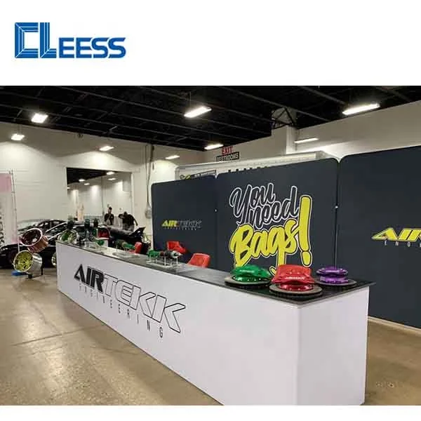 3 х6 м выставочный стенд с пользовательской подсветкой тканевые задние перегородки со стойкой регистрации