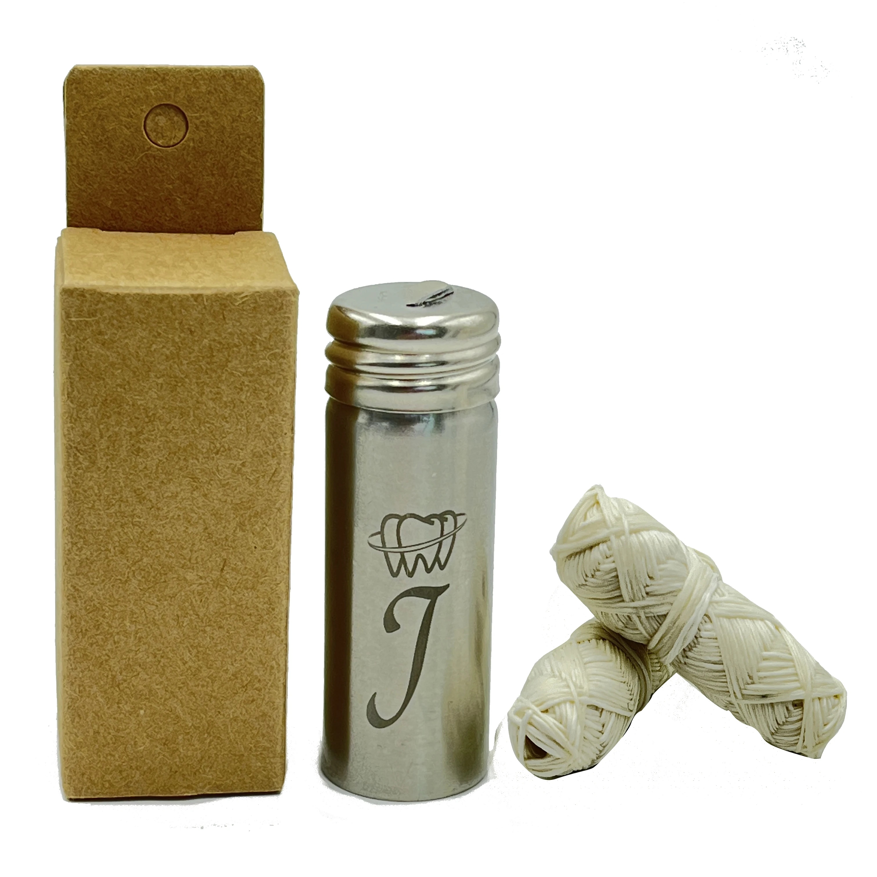 30m 50m Eco Dental Corn Floss Kit Natural Zero Waste Vegan Bamboo Charcoal Silk Plastic Free Expanding Dental Floss