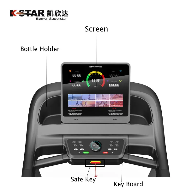 Factory Wholesale Automatic Incline Foldable Running Machine Home Use Sport Treadmill With LED Screen