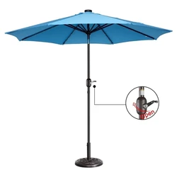 China Factory Supply 2020 Outdoor Patio LED Umbrella Auto Tilt