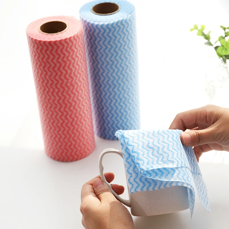 China Factory Wholesale Multi-function Easy Cleaning Disposable bamboo paper Kitchen Hands Towels For Kitchen Cleaning