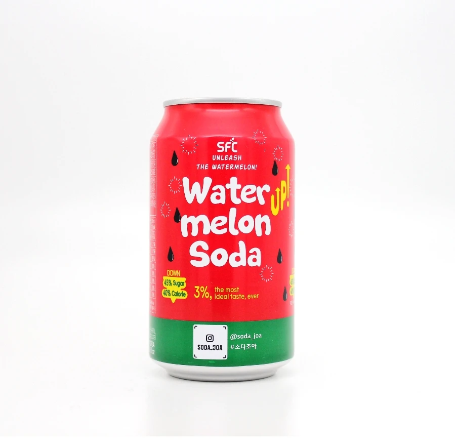 
 Корейский фруктовый аромат, сверкающий Консервированный Напиток, арбузная Сода 350 мл  
