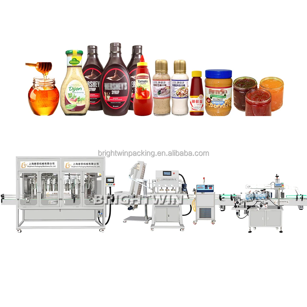 Brightwin Full automatic bottle liquid honey filling machine/juice liquid bottle packing machines/filler machine