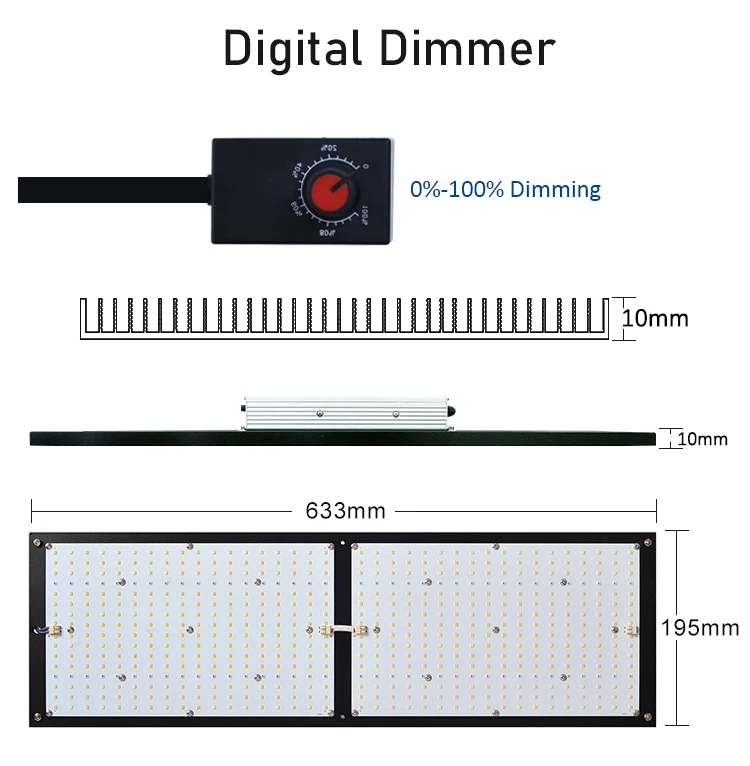 High Efficiency CrxSunny SF2000 240W Full Spectrum Samsung LM301H LED Grow Light Board Grow Light Bar for Indoor Plants