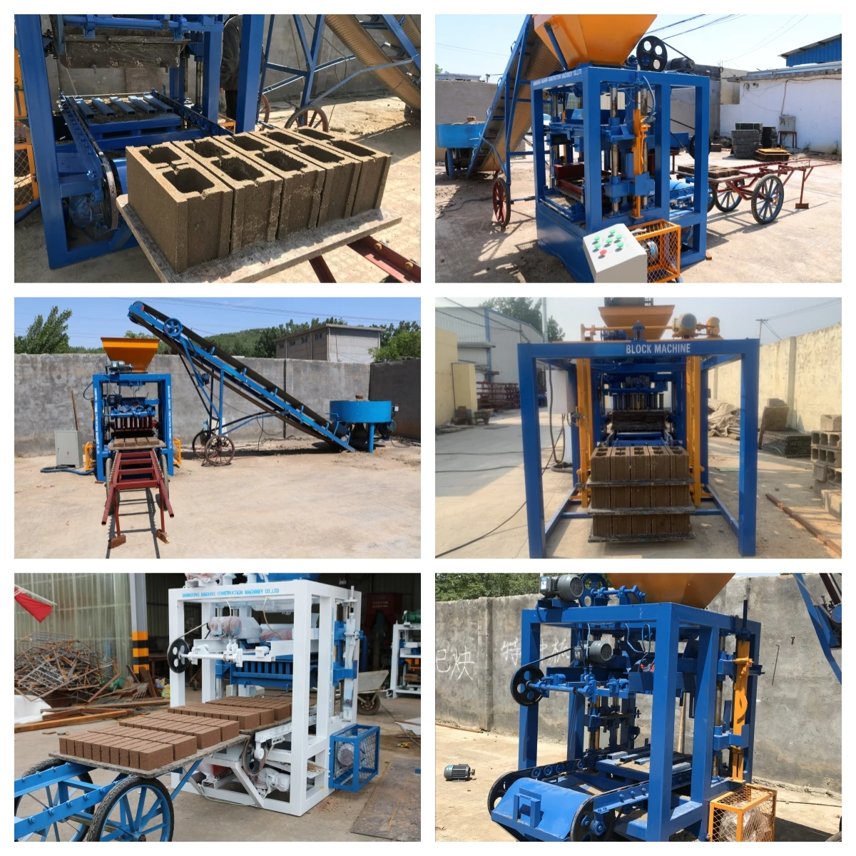 KAIDONG QT4-23A high quality Interlocking Brick making Machine cement  Hollow Block Making Machine solid brick maker machine