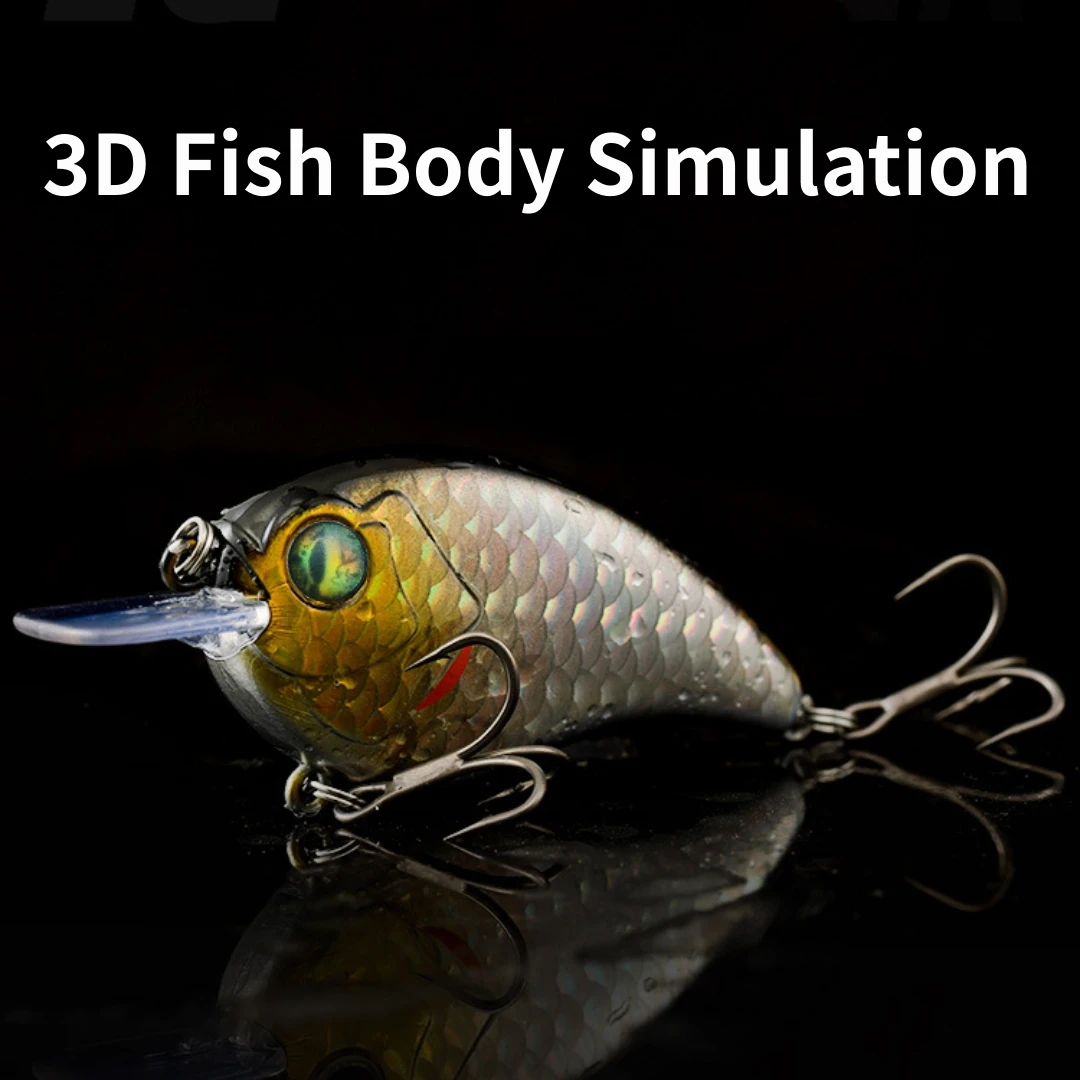 New 71mm 9g Topwater Crankbait Hard Plastic Floating Minnow Fishing Lure Rattling Balls Crank Isca Artificial Pesca