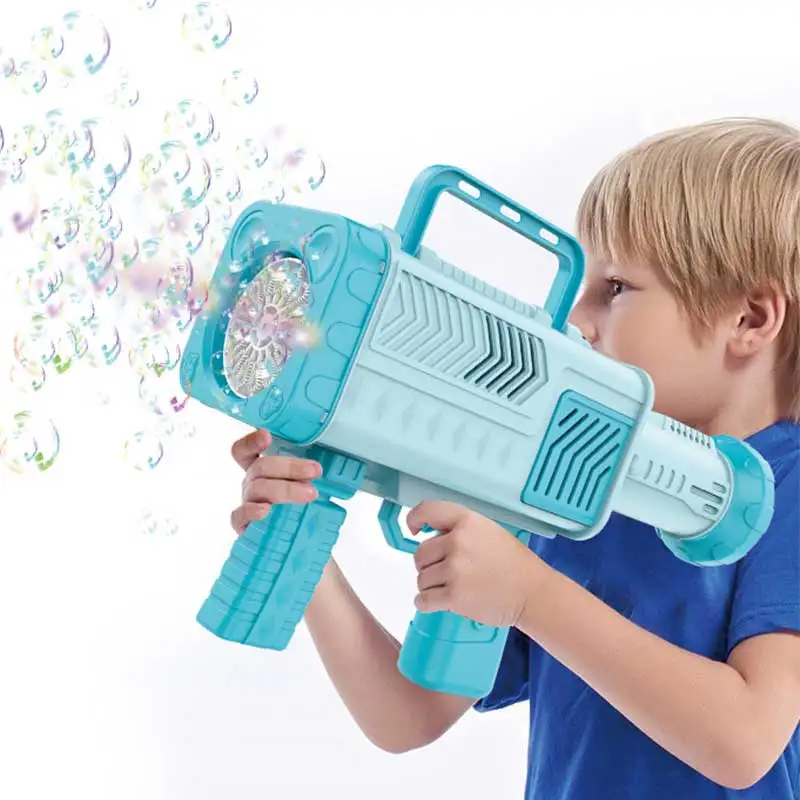 Новый автоматический автомат Bazooka Bubble pun Machine Электрический 15 отверстий ракета-установка пистолет-пузырь игрушки для детей взрослых