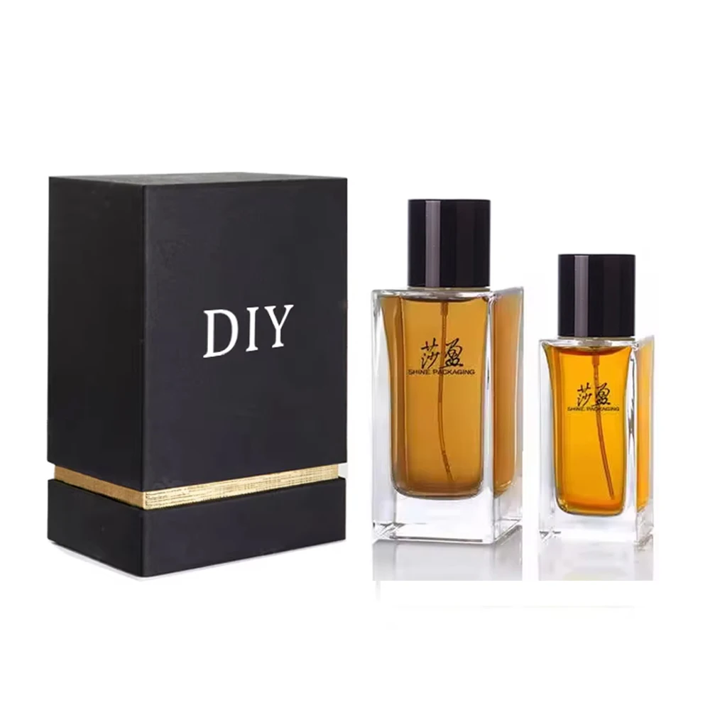 wholesale Luxury Square perfume glass bottle 30ml 50ml luxury perfume bottles 100ml with box