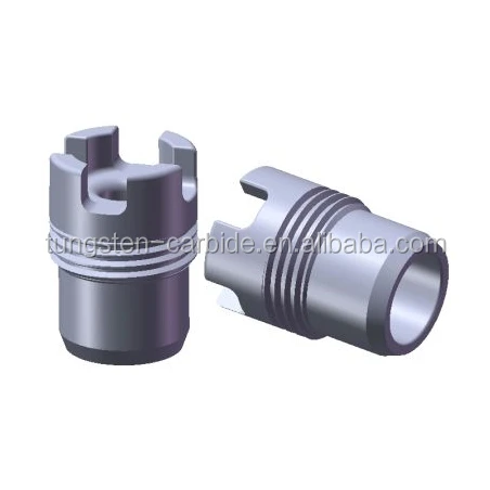 Tungsten carbide drill nozzles