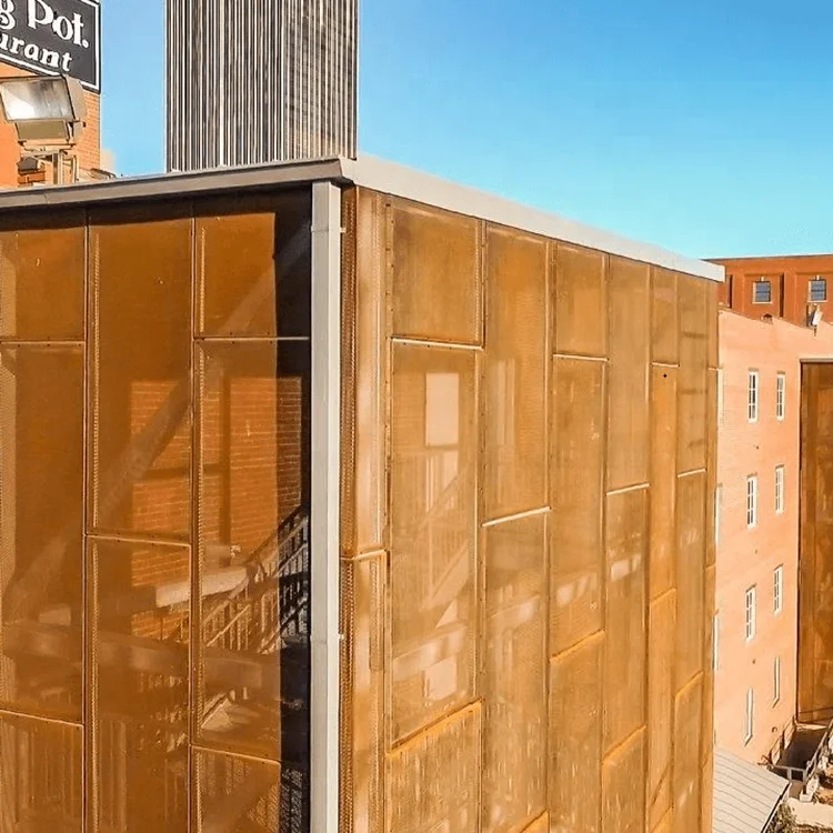 Decor exterior wall cladding Corten metal panel screen