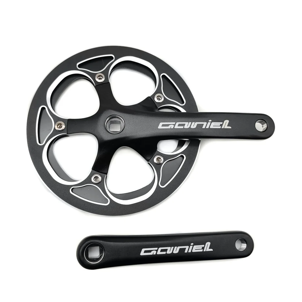 bicycle crank set for folding bike single speed SUNRUN CHIWAVE GANIEL-F2011 48T double chain stay alloy chainwheel and crank set