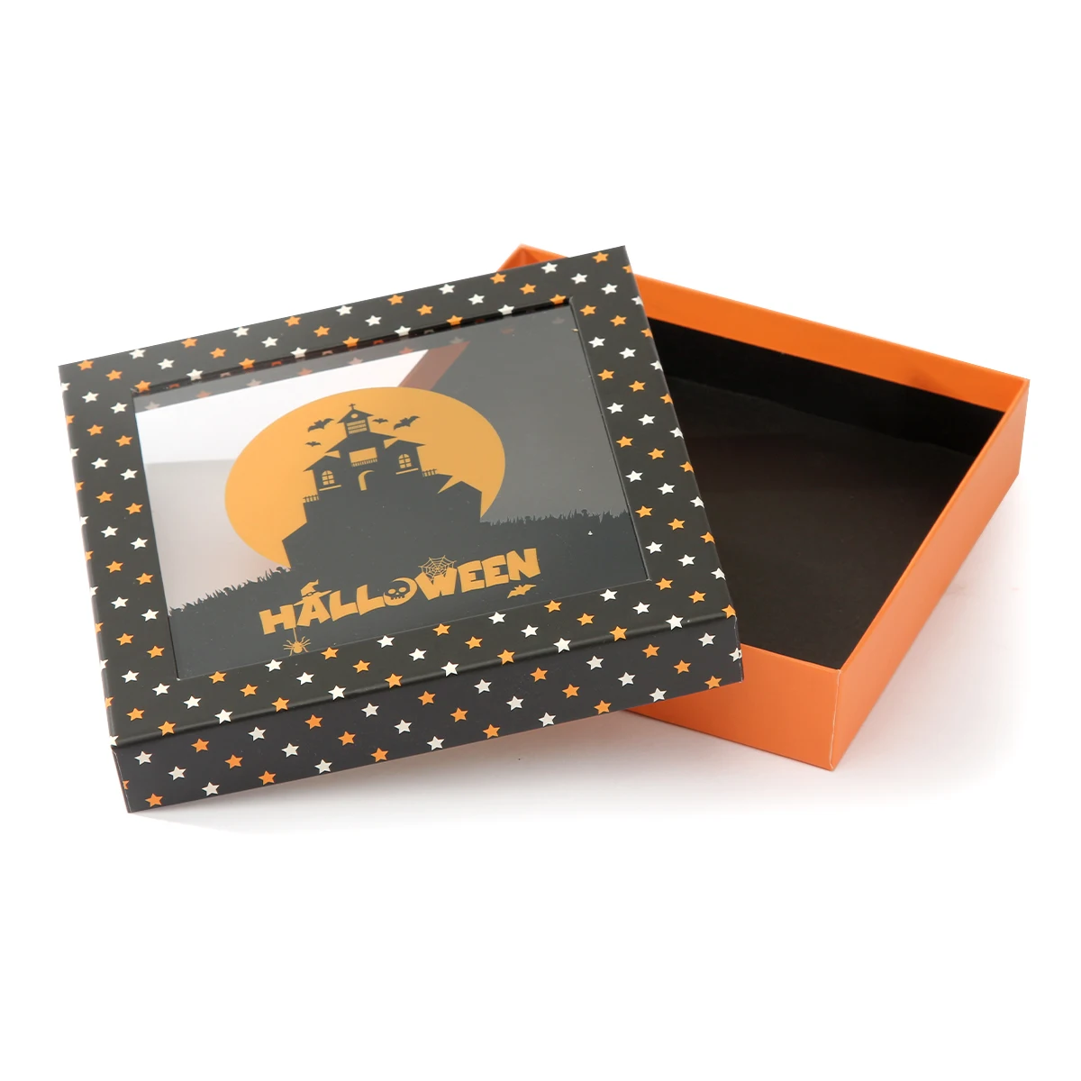 Recyclable Chocolate Gift Box pvc window chocolate box for Halloween Design Packaging