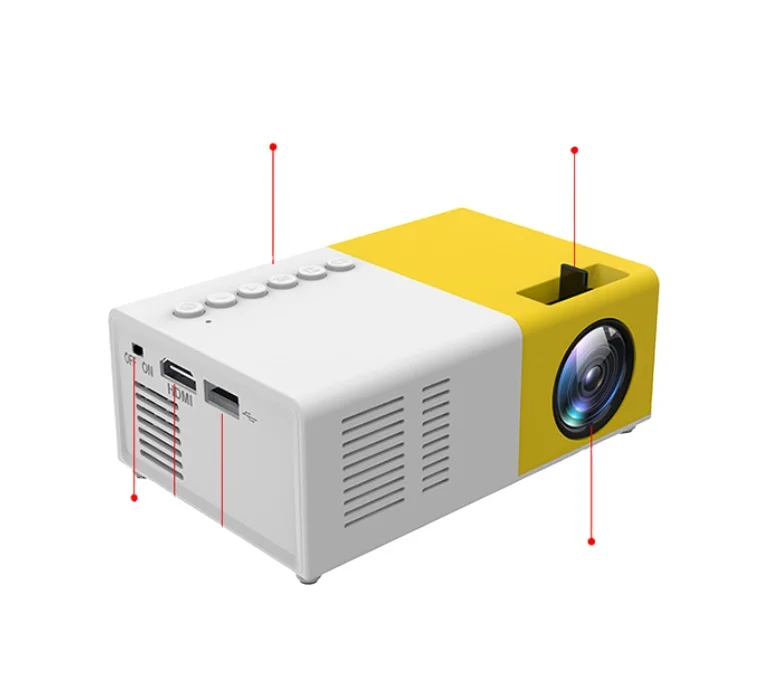 Home Outdoor indoor Pico Pocket Portable LED J9&yg300  mini Projector smart digital beamer