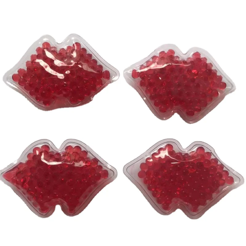 2021 New product Lip Ice Pack Factory Hot Cold Lip Shaped Gel Ice Pack For Plastic Surgery