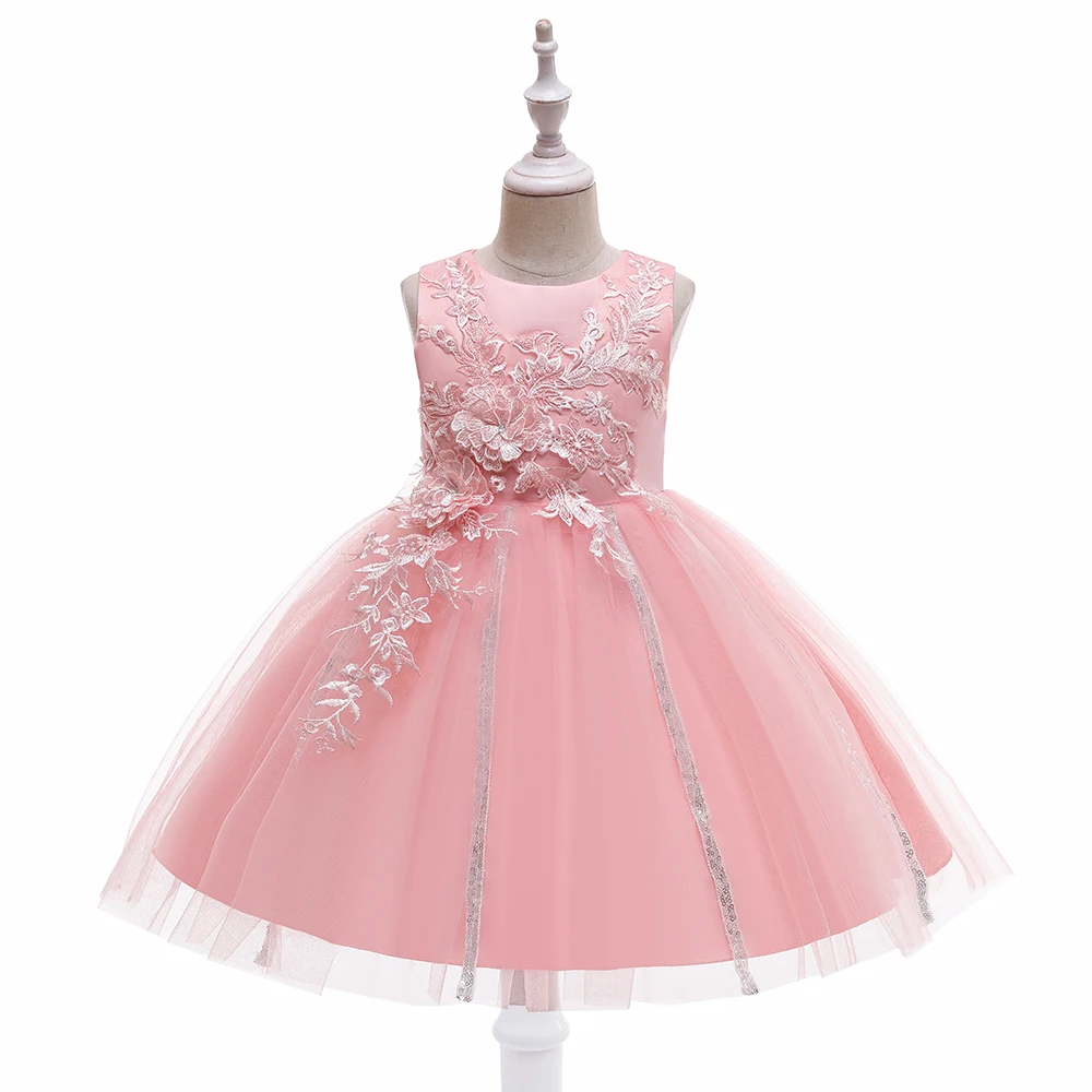 MQATZ European Style Girl Wedding Dress Lovely Girls Birthday Party Tutu Dresses3-10Y L5226