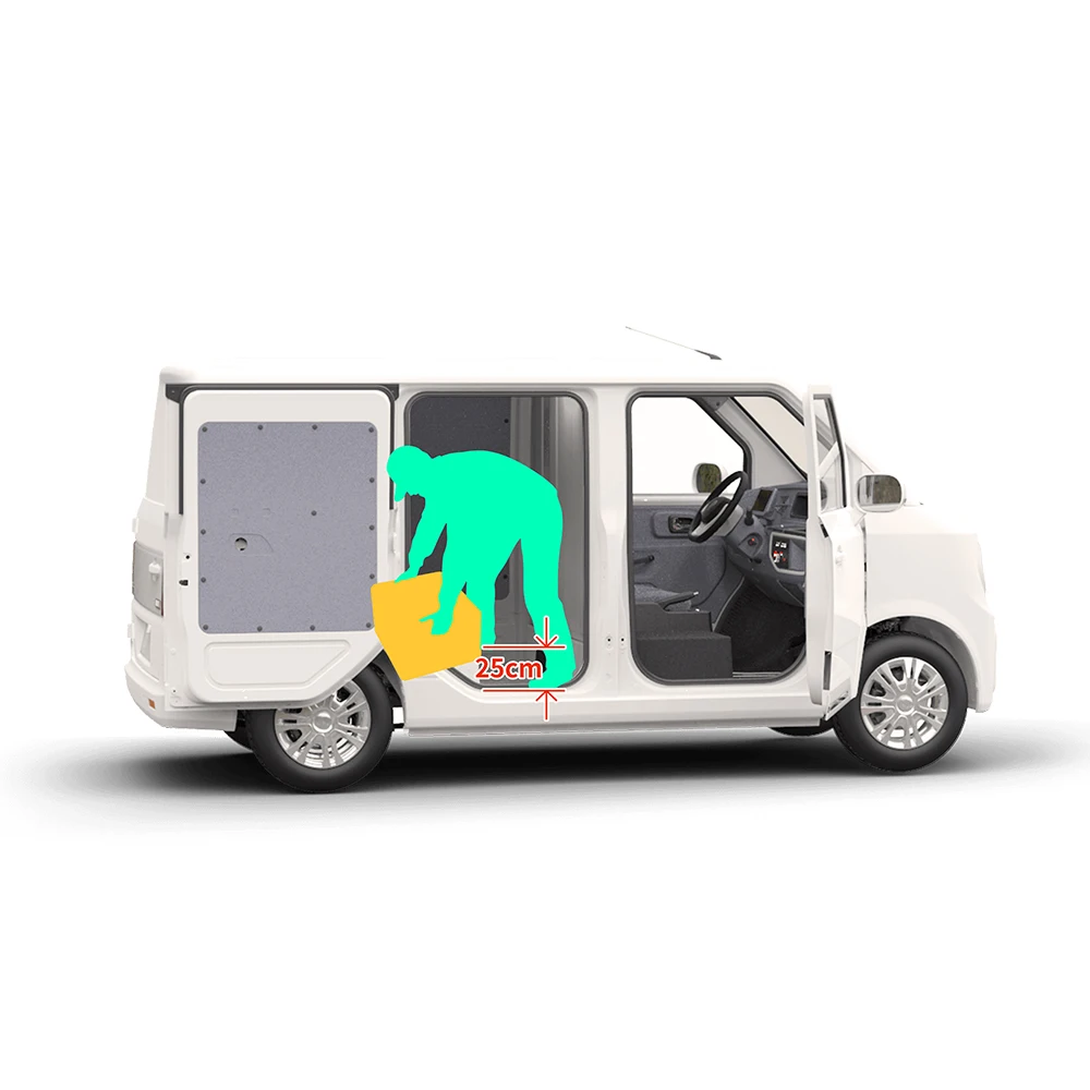 Micro-business Transport Four-wheeled Two-seater Left Hand Drive Led Light Electric Van Vehicle Delivery Cargo Cars