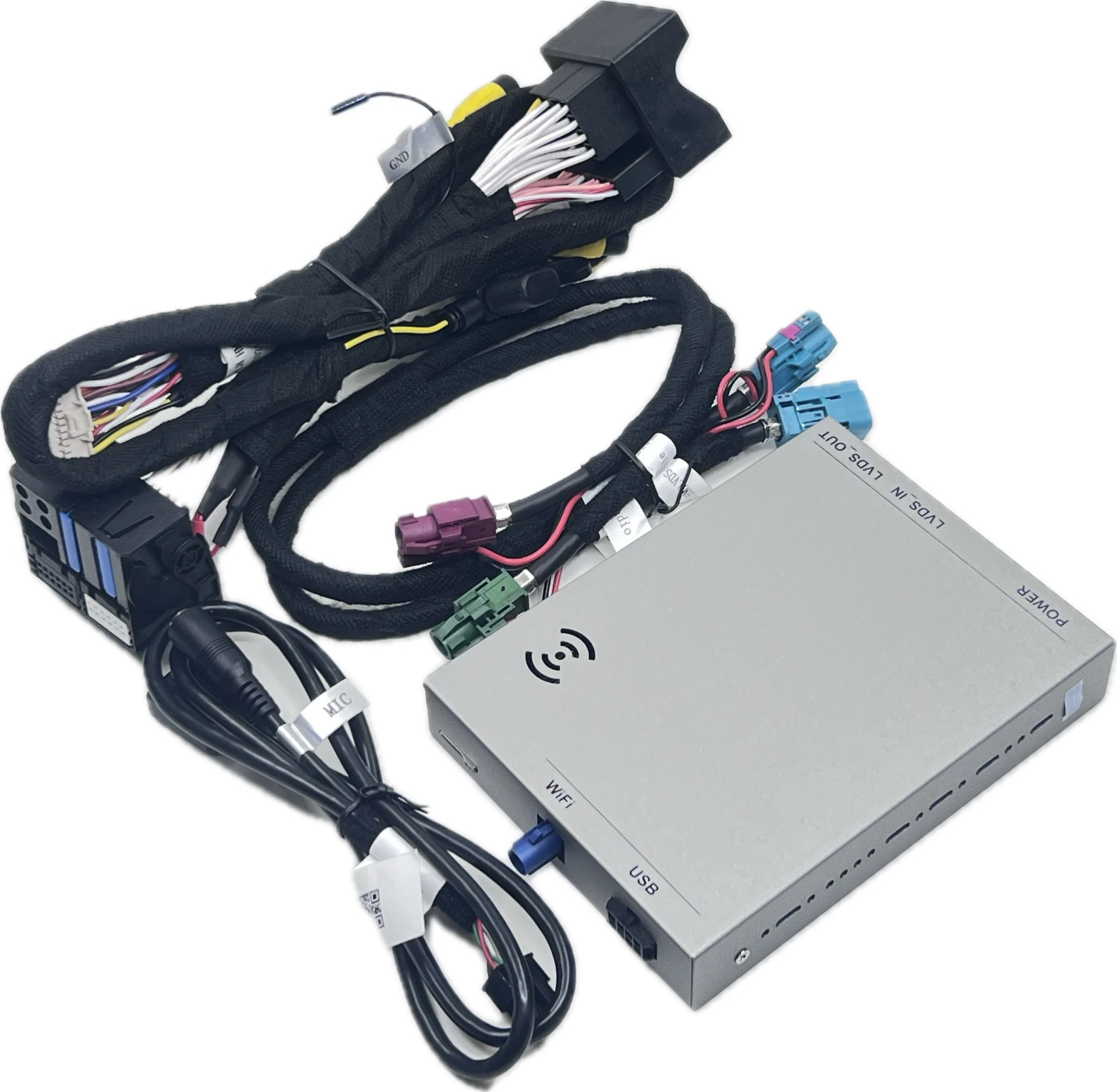 Exploter LVDS RGB Wireless CarPlay Android auto interface for Jaguar F-Type Land rover Harman 8 inch Head Unit