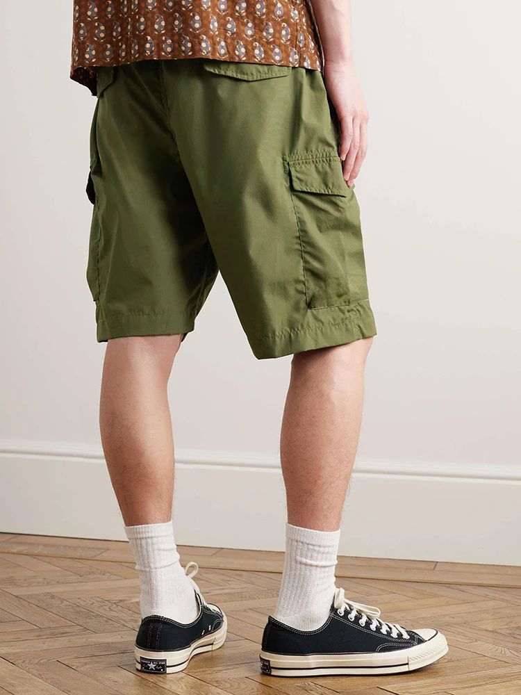 Custom High Quality Bermuda Shorts Casual Straight-Leg Shell Relaxed Cargo Shorts Streetwear 100% Nylon Parachute Shorts for Men