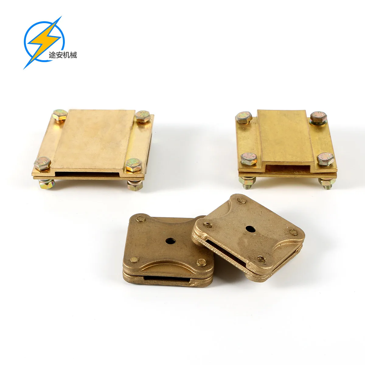 Brass square clamp copper tape clamp