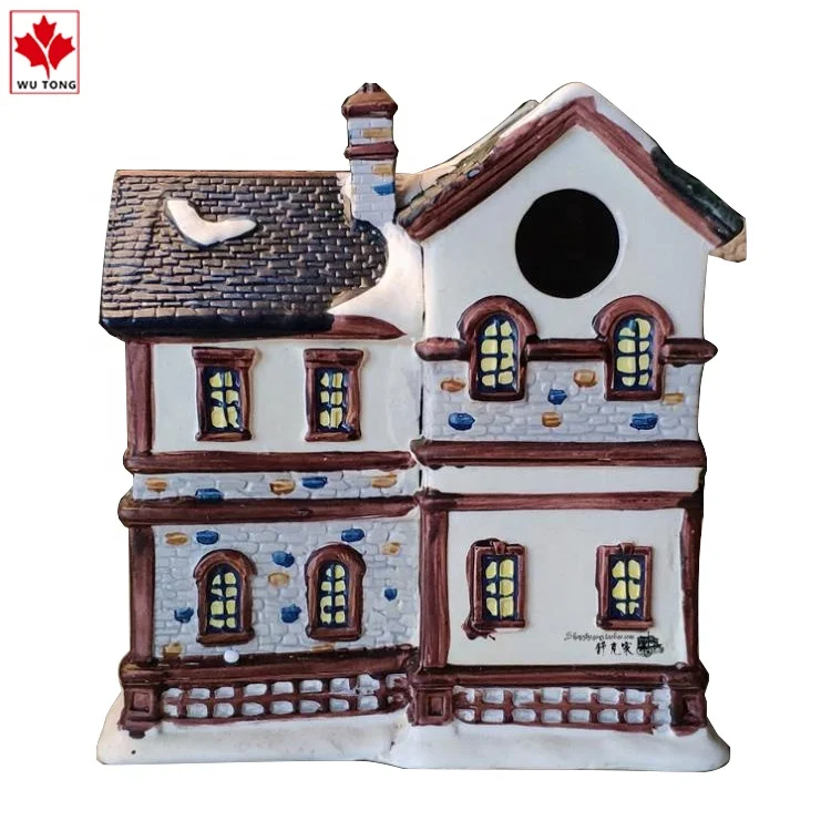 Custom Lighted Christmas House Christmas Village Sculptures