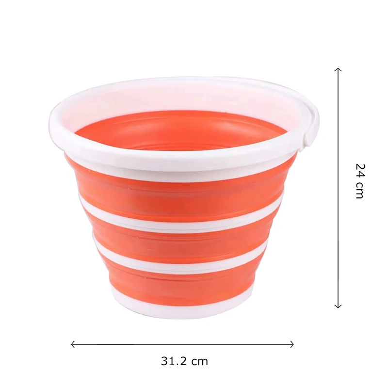 BPA free Collapsible Plastic Bucket Foldable Round Tub Portable Fishing Water Pail Space Saving Outdoor Water pot