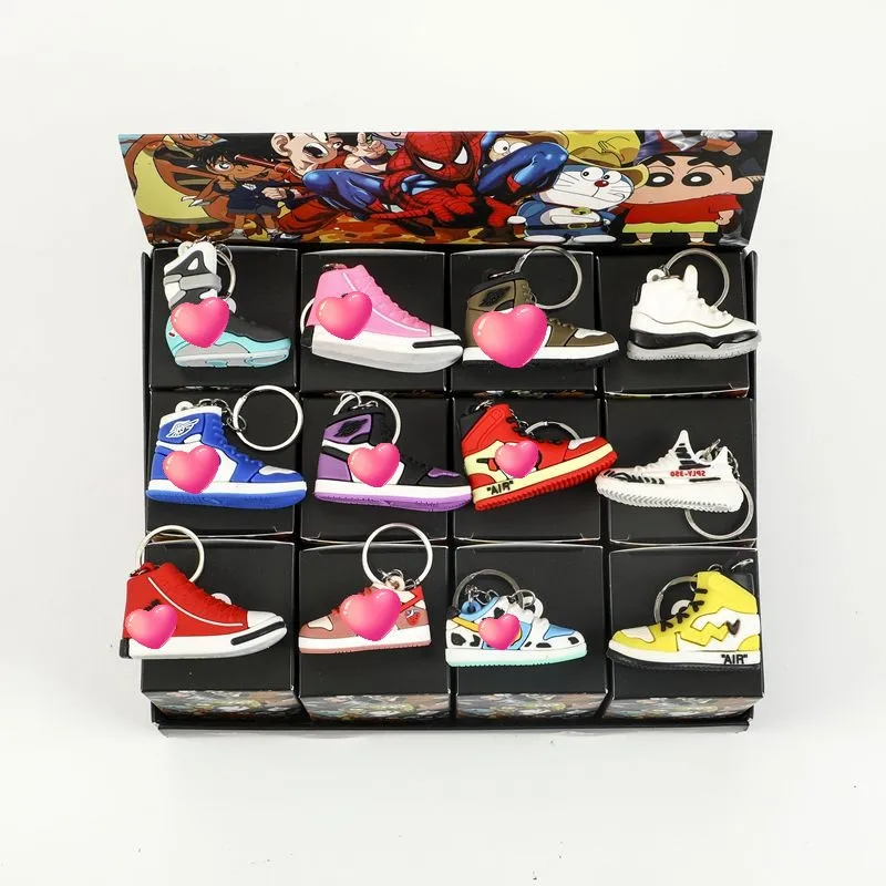 Most popular bag pendant stationery store student birthday gift 3d Shoe blind box keychain