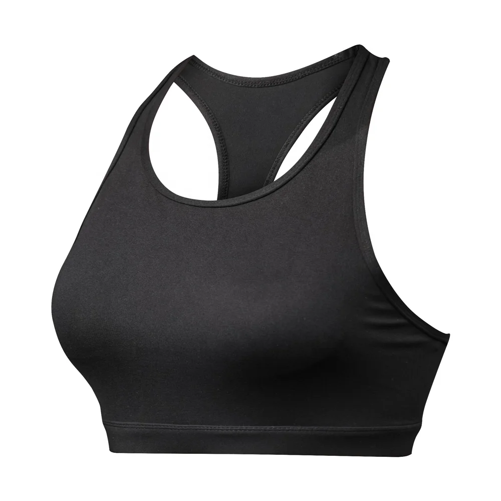 
fitness yoga wear hot sales chest lift up custom make wholesale blank medium support sports bra yoga crop top for women 